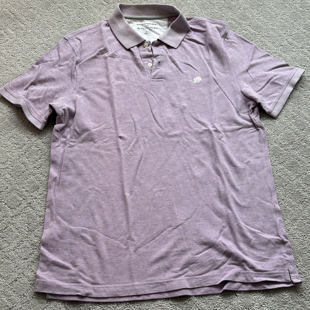 Banana Republic Light Purple Polo Shirt